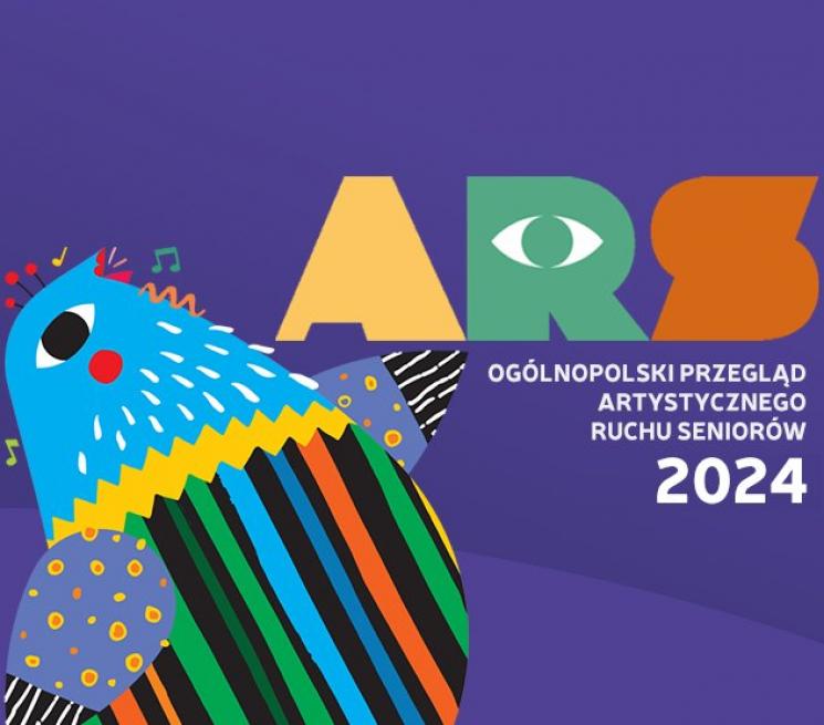 plakat logo Przegląd ARS kolorowy ptak