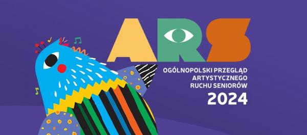 plakat logo Przegląd ARS kolorowy ptak