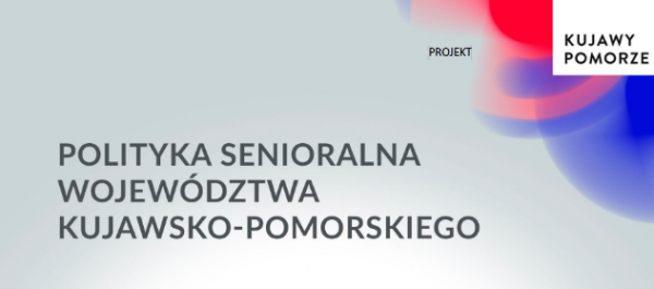 grafika okładka dokumnetu jesienne drzewo seniorzy siedzący na ławce klawiatura kopmutera w kształcie książku okulary