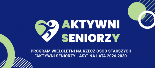 grafika programu Aktywni Seniorzy wraz z logo